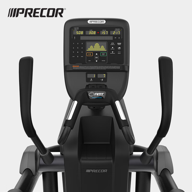 PRECOR elliptical machine AMT835 multi-functional climbing walking treadmill adjustable stride fitness imported gym equipment gray