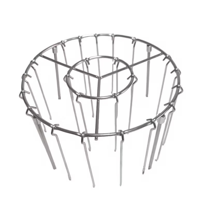 Shijin German quality air fryer hanging grill 316 grill vertical oven stainless steel round skewers grill + 24 skewers 16cm