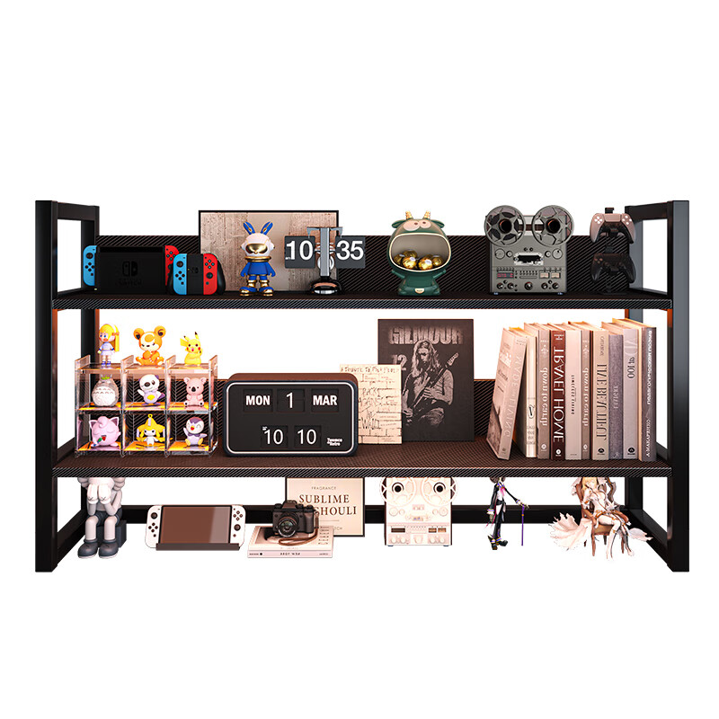 Xinyouliangjia desktop storage rack multi-layer gaming desk bookshelf layered storage rack countertop storage rack S065 115*24