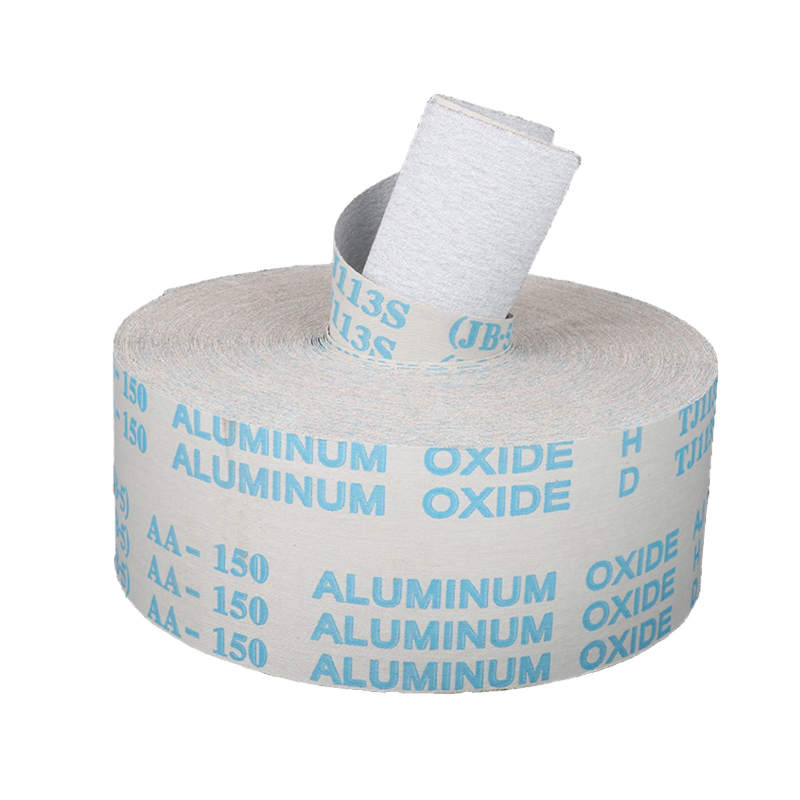 Wen Yijia customized coated dry sanding hand-teared emery cloth roll white soft cloth roll 4 inches 4.5 inches furniture paint woodworking sandpaper industrial style white sand 4.5 inches 115MM (150 mesh)