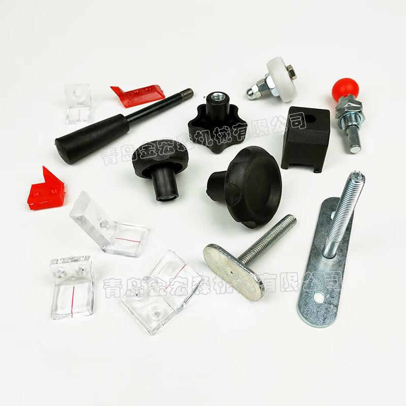 Jie Yintong woodworking panel saw accessories, European style large ruler, back handle, screws and nuts, precision sliding table saw accessories, locking double hole magnifying glass