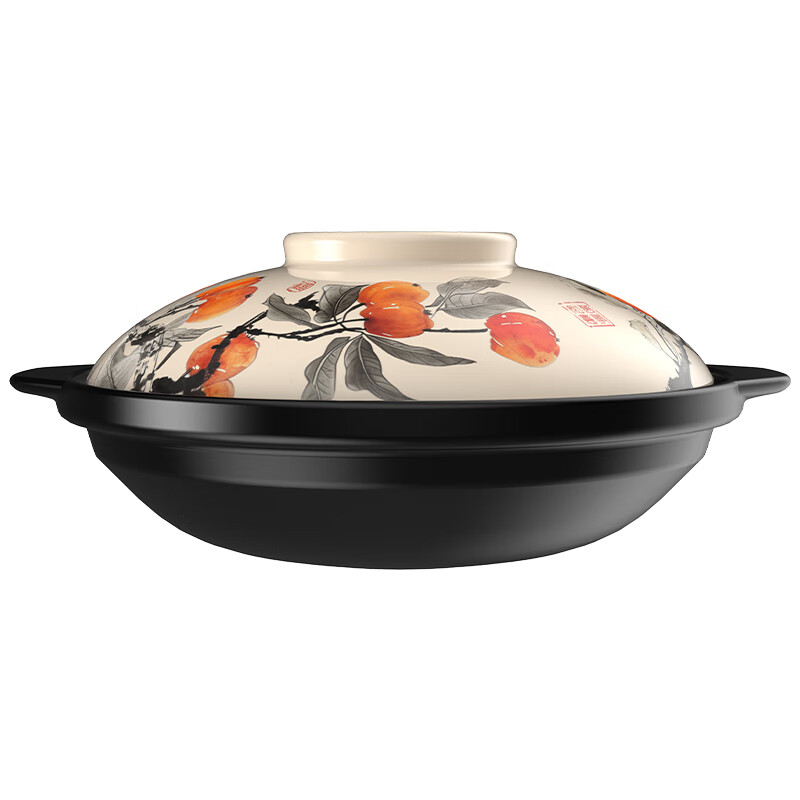 Kangshu Kangshu casserole household large-capacity shallow pot open flame gas stove natural gas special casserole anti-dry burning pot hot pot pot everything goes well shallow pot for 2-4 people 2000ml