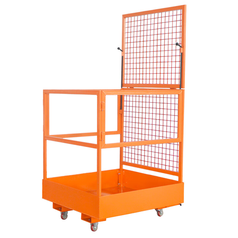 Wen Yijia forklift safety cage manned platform lifting folding guardrail climbing high-altitude work protection basket cage storage cage NK30B comes with safety belt