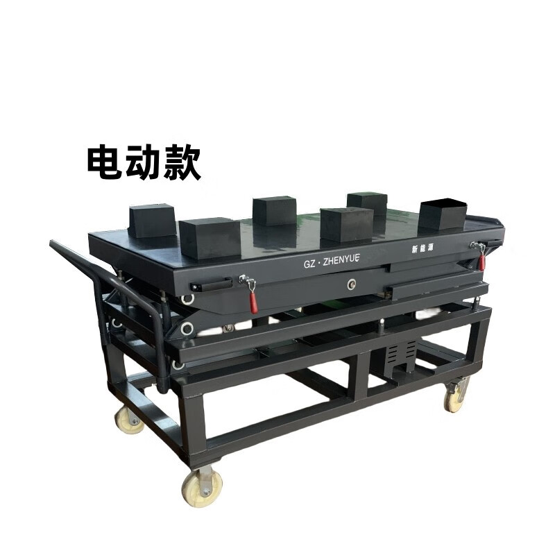 Electric vehicle battery lift, new energy vehicle battery pack disassembly, lift bracket, lifting platform cart, gray 1.5T/pneumatic model