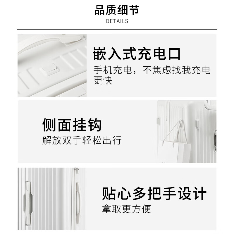 Big Mouth Monkey Luggage Women's Large Capacity Trolley Case Men's 26-inch Light Sound Universal Wheel Thickened Travel Large Capacity Zipper Password Box