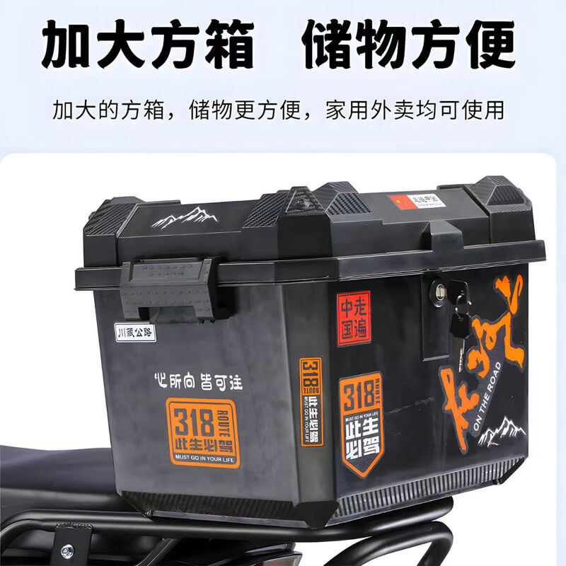 Blue Sky Mare Leopard Takeaway Electric Car Black Knight Model Electric Car 72 High Speed Battery Swap Long Distance Running King Pedal Battery Car Fishing Top with Naked Car + Free Guardrail and Tail Box + No Battery 48