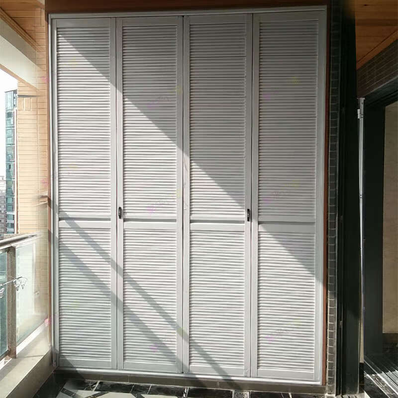 Wen Yijia louver folding door bathroom door toilet door aluminum alloy door bathroom door kitchen door folding door bathroom door F-BY001 louver folding door