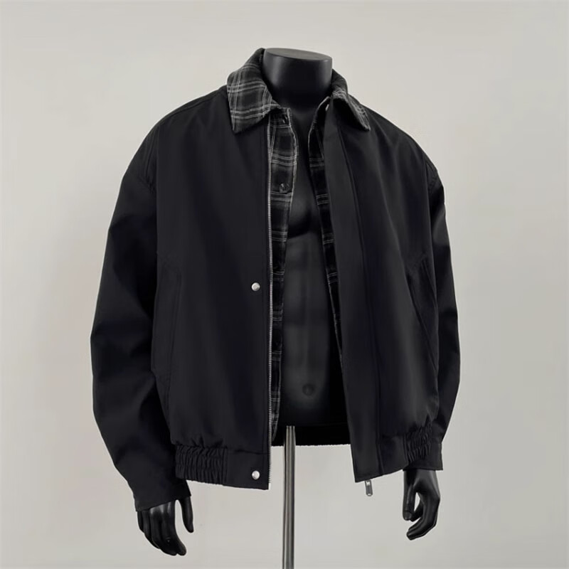 7 excellent products Maillard quilted jacket men's autumn and winter retro thickened fake two-piece jacket outdoor lapel warm cotton coat NJN-AA32 Brown L Recommended weight 110-125 pounds