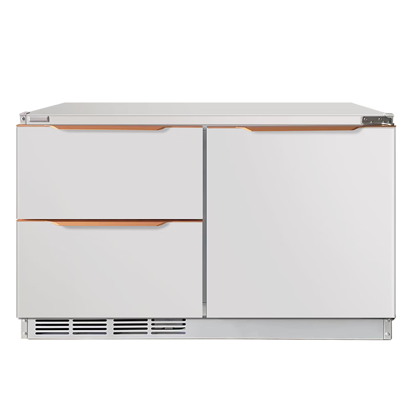 Meiling (MEILNG) air-cooled frost-free bottom heat dissipation embedded deep-cooling quick-freezing horizontal short refrigerator household large capacity variable frequency silent air-cooled fixed frequency heat dissipation on both sides black 1L