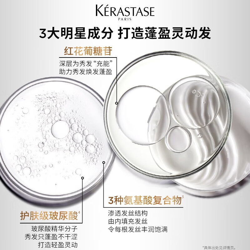 Kérastase Platinum Revitalizing Shuying Shampoo 500ml Amino Acid Plumping and Fluffy Improves Softness and Flatness Birthday Gift