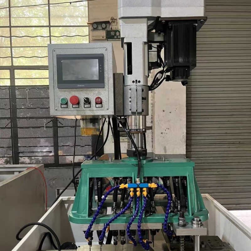Wen Yijia CNC drilling machine fully automatic tapping machine servo tapping machine drilling and tapping integrated desktop multi-axis power head drill 92 double servo CNC drill slide table is additional