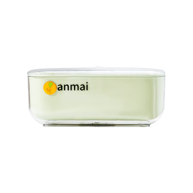 Anbuy three-compartment seasoning jar set comes with 3 spoons Home kitchen seasoning box seasoning MSG salt jar S1225 green