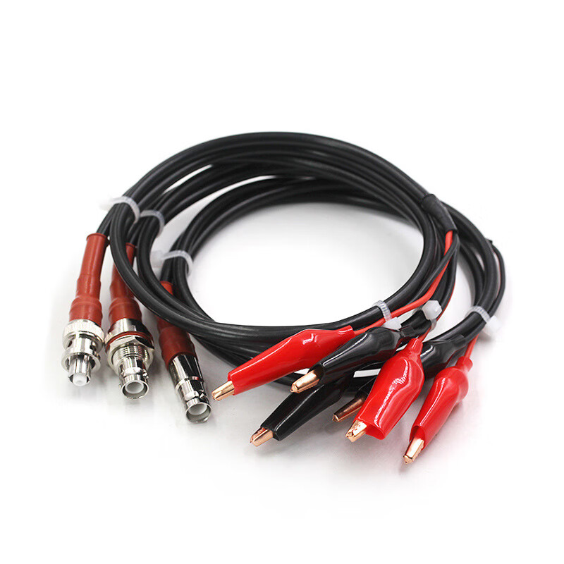 SHV Male to Alligator Clip RF Coaxial Cable SHV-J/Alligator Clip 5000V High Voltage Resistant Connection SHV Female to Alligator Clip 50CM RG58 Cable