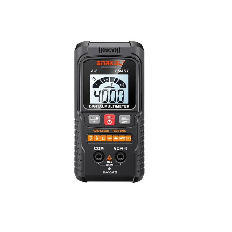 Snake A2 fully automatic multimeter voice broadcast digital high-precision intelligent anti-burn meter electrician multimeter NCV A-2 (fully automatic recognition + voice broadcast) 0-600V
