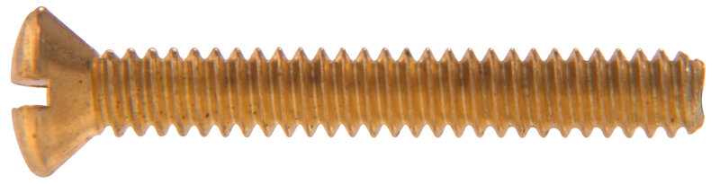 Hillman117 Brass Oval Head Slotted Machine Screws 832 x 3/4 in. 36-pack