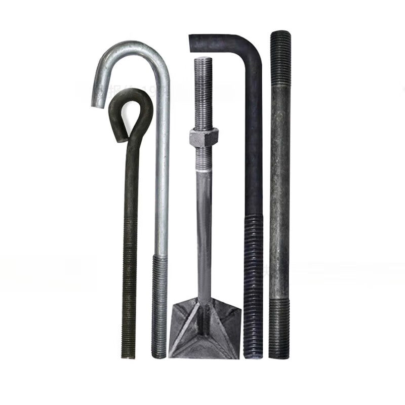 SMVP anchor bolt embedded parts 7-character 9L type anchor wire galvanized m16m20m30 national standard high-strength embedded ground anchor bolt customized