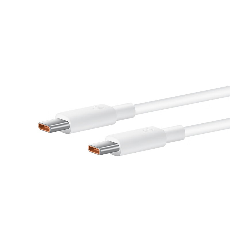 Huawei 6A data cable charging cable USBType-C to USBType-C cable length 1.8m high quality original cable core white 6A dual type-C port 1.8m
