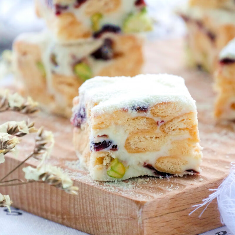 Schukoman pure white marshmallow 500g nougat snowflake crisp milk jujube almond material diy snacks barbecue baking ingredients