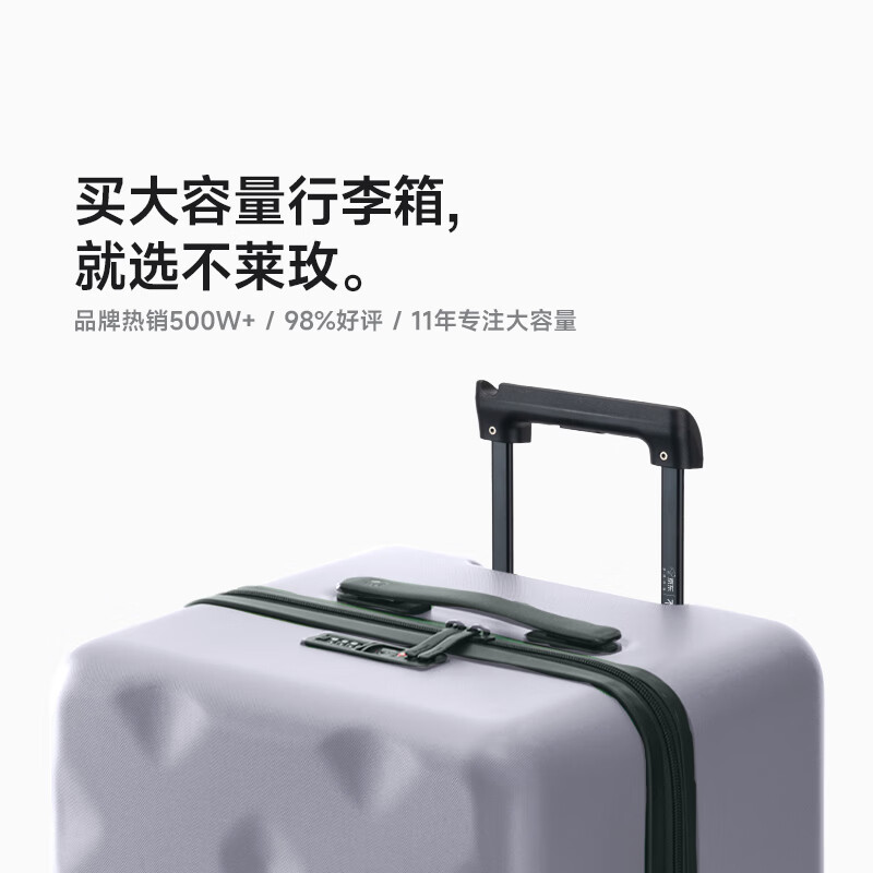 Bremen Luggage JD.com Cooperation Trolley Suitcase Boarding Case Password Leather Case Gray 26-inch Plus