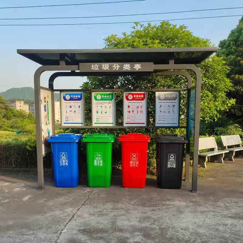 Wen Yijia manufacturer outdoor garbage kiosk community four-class garbage kiosk community garbage collection station classification room 1