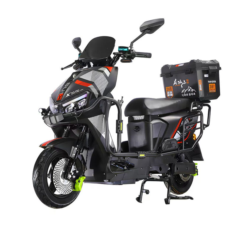 Blue Sky Mare Leopard Takeaway Electric Car Black Knight Model Electric Car 72 High Speed Battery Swap Long Distance Running King Pedal Battery Car Fishing Top with Naked Car + Free Guardrail and Tail Box + No Battery 48