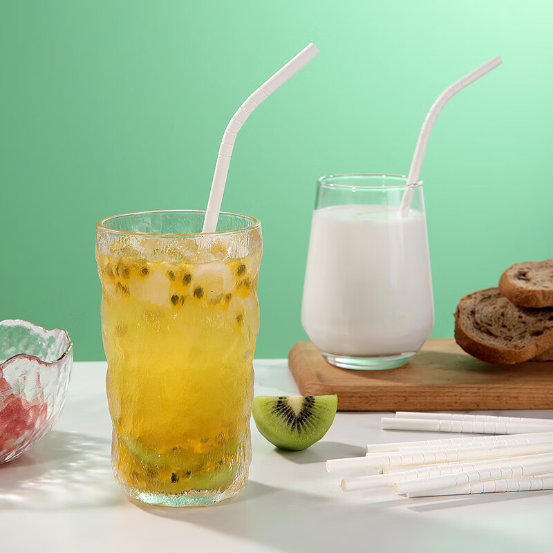 Meliya individually wrapped paper straws 50 pieces