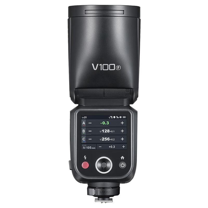Godox flagship new product V100F touch screen top flash high speed synchronization TTL lithium battery hot shoe light pocket light outdoor shooting portable wedding photography light Fuji version