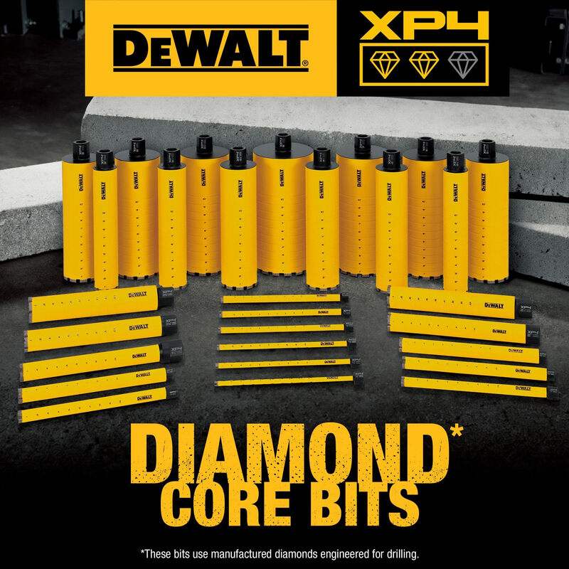 DEWALT 3.5cm drill bit diamond hole opener for concrete 35cm long