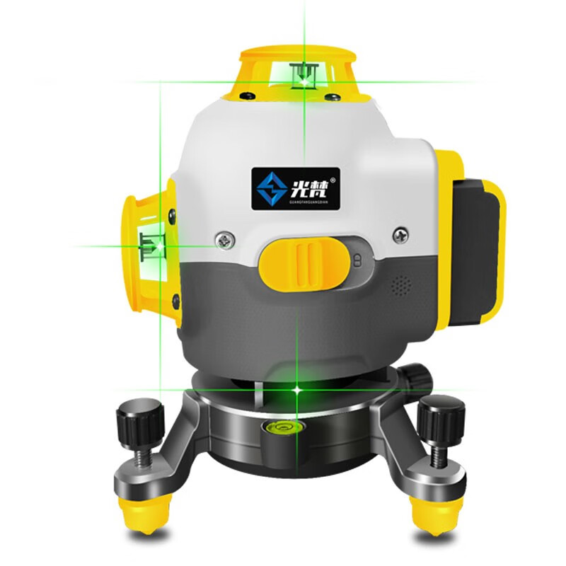 Guangfan 12-line level meter green light wall-mounted outdoor dedicated high-precision strong light thin line automatic water level meter manufacturer's ultra-bright green light 12-line integrated rotating micro