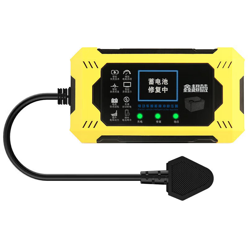 Electric vehicle battery repair tool, fully automatic voltage stabilizing pulse activation tool to extend battery life and extend range, 2025 new model, automatic power off when fully charged