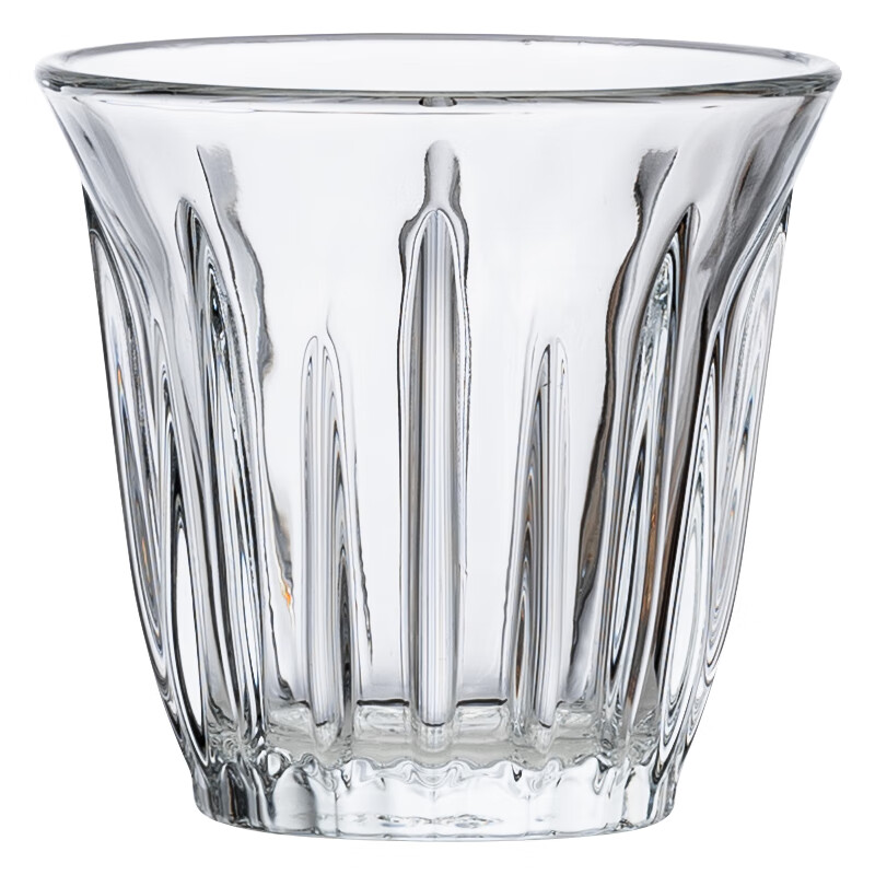 DKO coffee cup household glass cup iced American espresso latte cup retro dirty Australian white cup water cup white wine cup 200ml tempered coffee cup (transparent)