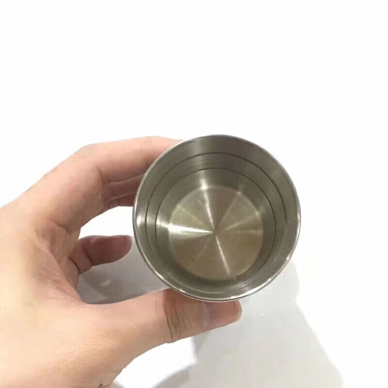 Zwilling (ZWILLING) German stainless steel telescopic cup portable folding cup wine glass portable folding water cup camping water handle one 1ml 150ml folding cup
