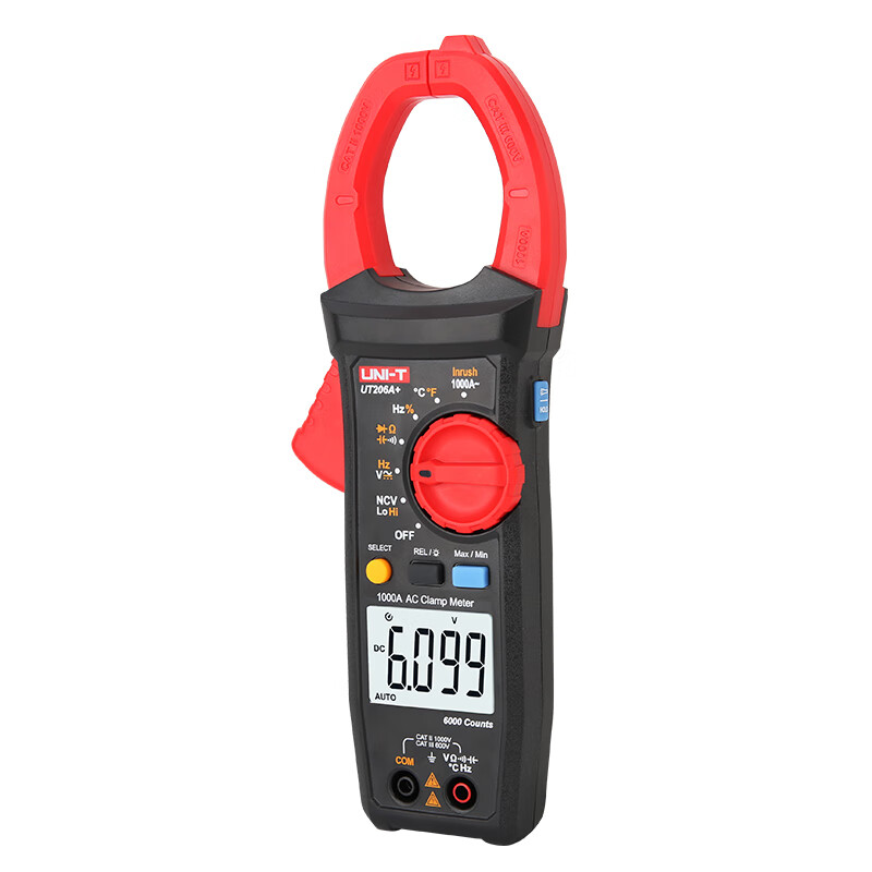 Uni-T clamp ammeter high-precision clamp meter UT210E mini digital clamp multimeter AC and DC ammeter UT206A+ AC 1000A+ surge current