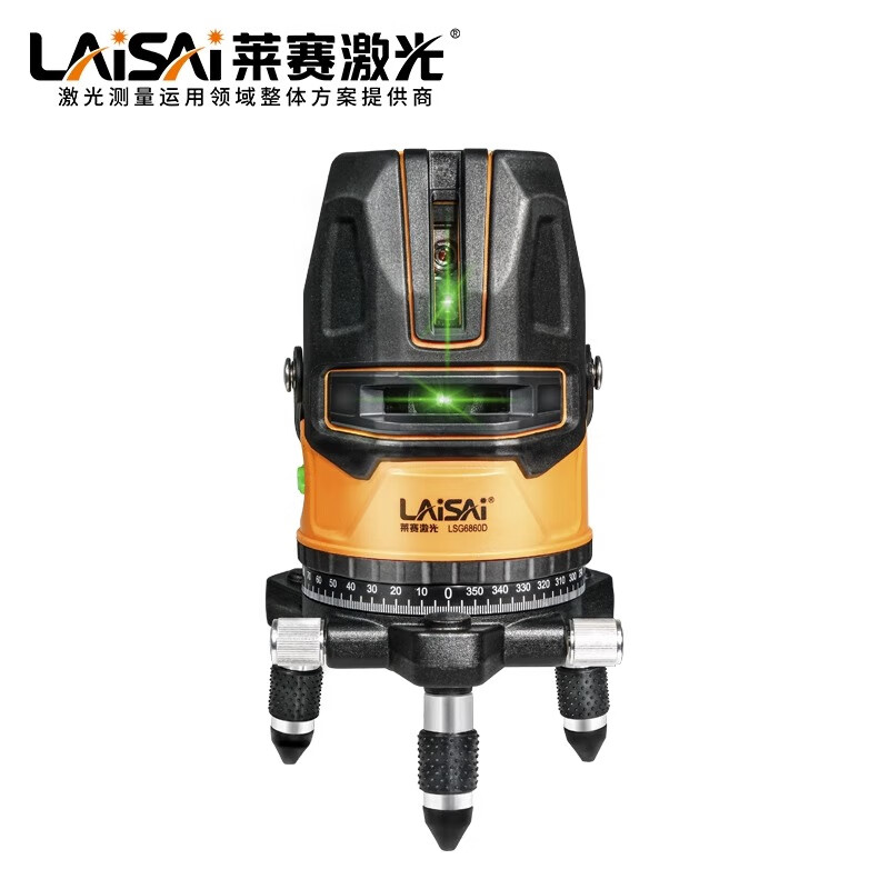 Laser Laser's new level meter 5-line green light LSG6860D high-precision strong light thin line infrared laser marking instrument Green light 5-line LSG6860D standard