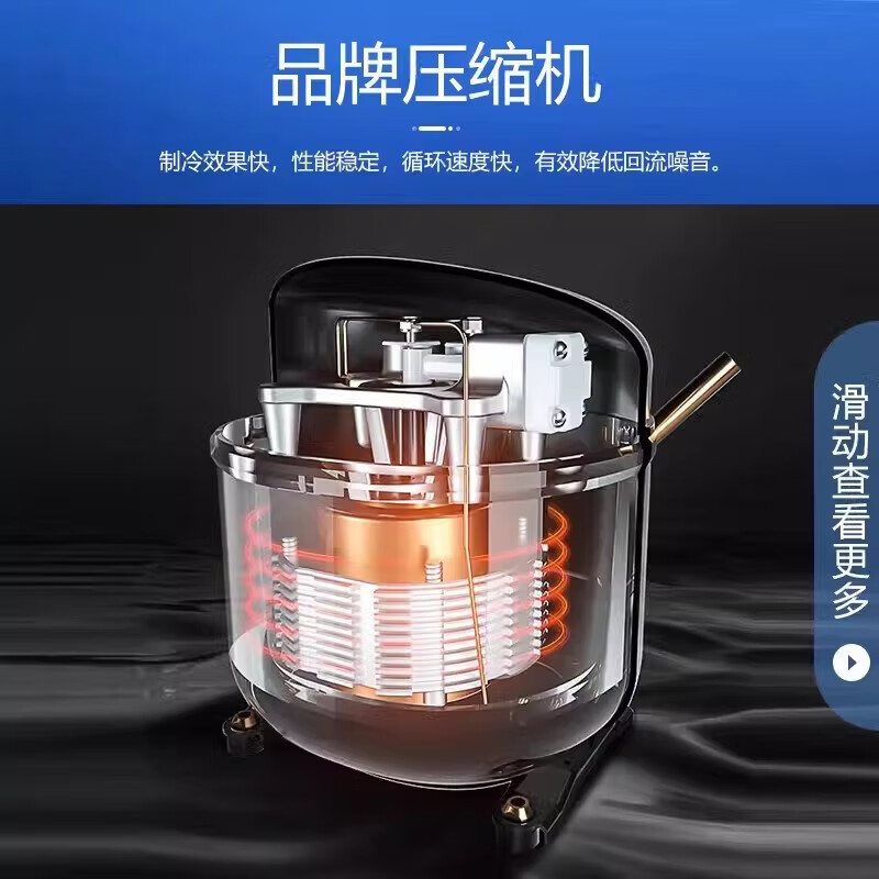 Meiling (MEILNG) commercial display cabinet refrigerated fresh-keeping cabinet refrigerated deep-freezer refrigerator refrigerated fruit ice cream display cabinet 528 liters curved surface 1.58 meters 1L