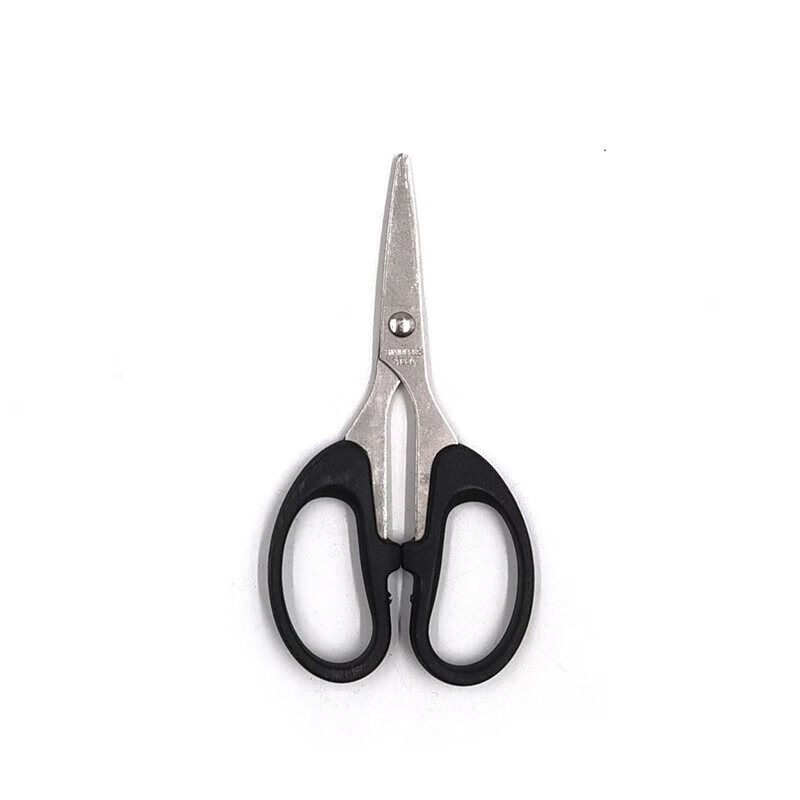 Office scissors, children's handmade scissors, student diy paper scissors, paper knife, stainless steel black small scissors, art scissors 6CMX12CM*1 pair