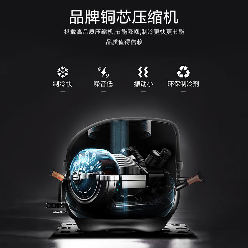 Xingao Snow Freezer Commercial Household Horizontal Freezer Large Capacity Refrigerated Freezer Display Cabinet Dual Temperature Commercial Large Capacity Freezer Commercial Large Freezer 1088 Single Temperature Copper Tube Upgraded Model (Length 1.98 Meters Commercial Large Capacity)