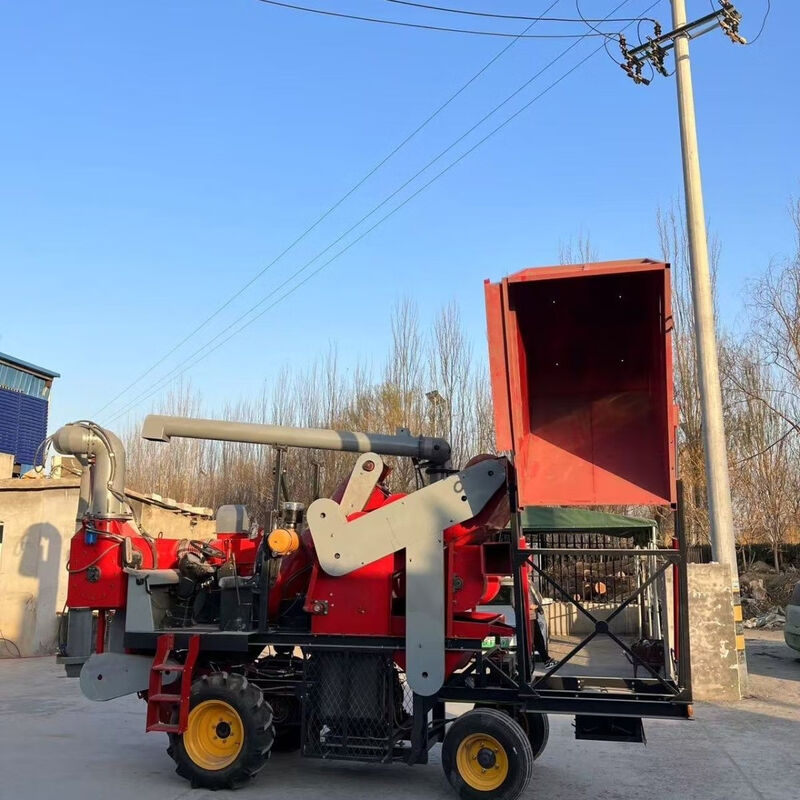 Kezhitu large corn thresher air-suction self-priming feeding new automatic corn thresher self-propelled saves time and labor large corn thresher production gold