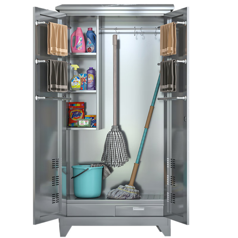 You shaped cleaning cabinet 90*40*198cm