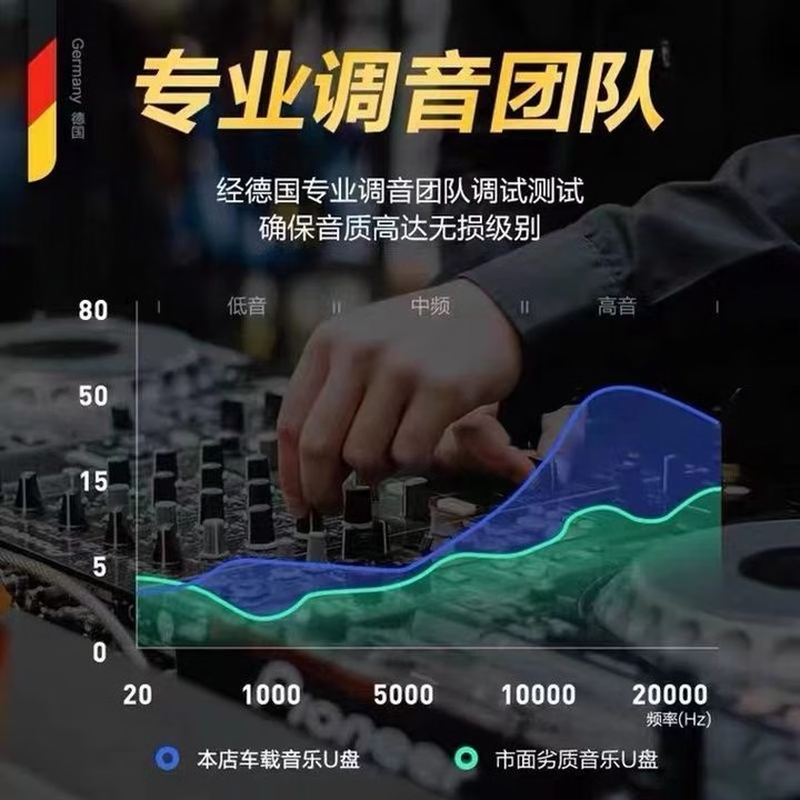 GERTHRON German Car U Disk Lossless Music 2025 Most Popular Songs Genuine Original Singers with Lyrics High Quality Sound U Disk 32G Specially Adjusted U Disk Professional Grade Sound of Berlin 8D Ultimate Surround