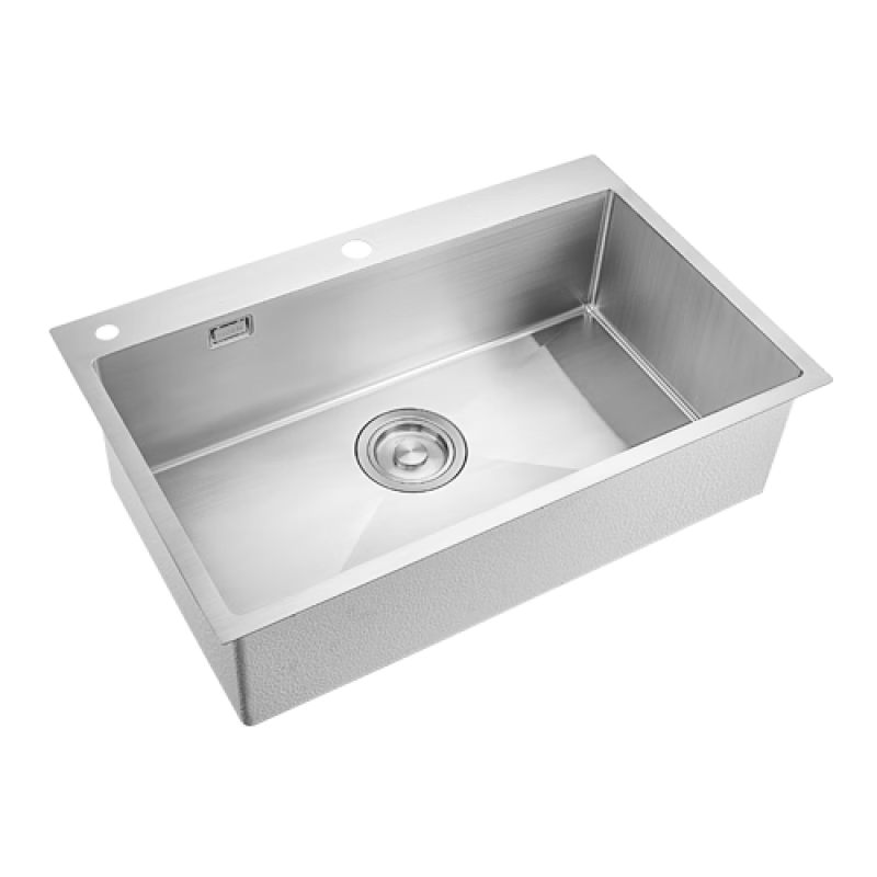 Moen same style 304 stainless steel kitchen sink handmade large single sink under counter basin 27531/27532 handmade sink SK27531SL 680MM single sink 4