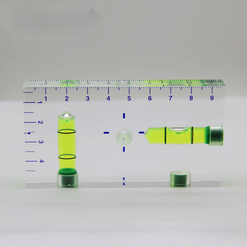 Vinoa fully transparent T-type two-way integrated small household mini level bubble level bubble level 95*13mm transparent T-type non-magnetic
