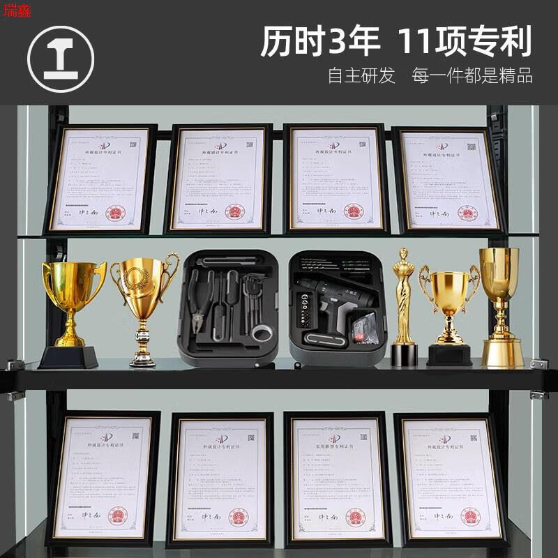 Skilled Box Toolbox Household Tool Set Multifunctional Repair Combination Collection Electrician Electric Y4-ABVJ Classic Electric Drill Set + Electric Grinding Layer