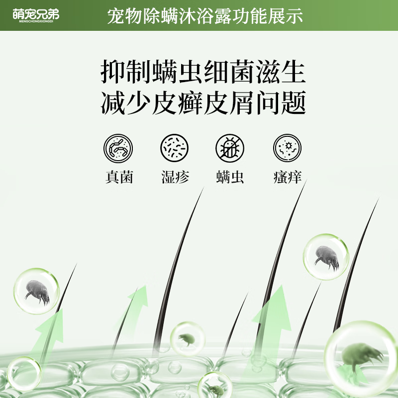 Cute Brothers Cat and Dog Shower Gel to Remove Fleas, Repellent Insects and Anti-Itching Bath Bath for Pets to Remove Bacteria and Mites, Bath Shampoo 100ML