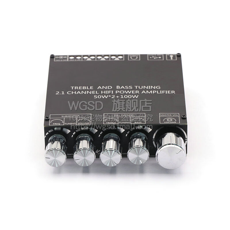 Dafuri 2.1 channel Bluetooth audio amplifier board module high and low tone subwoofer audio XY-S100H amplifier board default