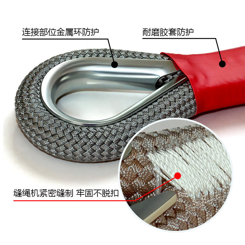 40,000 kilometers car tow rope, off-road vehicle, powerful tow rope, rescue thickened tow rope, SUV special tow strap
