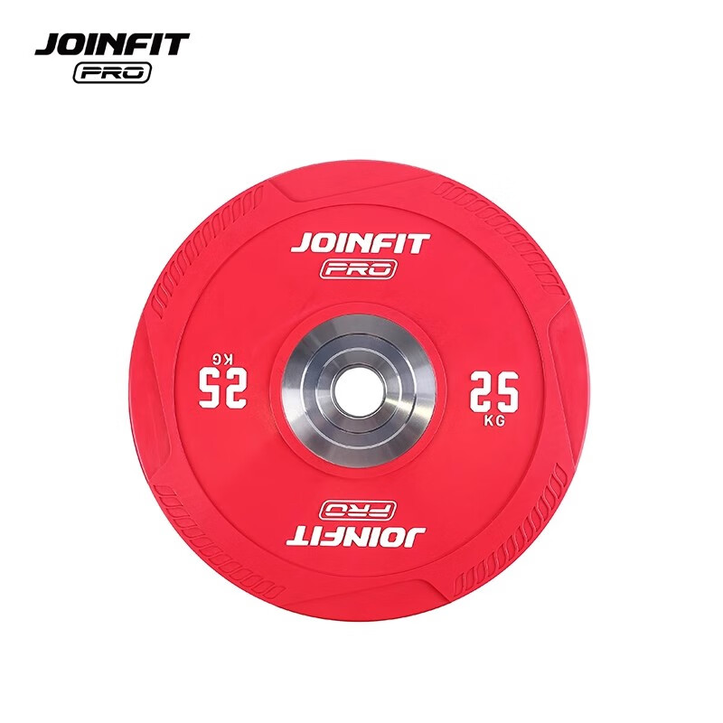 Jieyingfei barbell PRO version large hole rubber bell plate Olympic bar hand-grabbing barbell plate competitive weight plate squat weightlifting fitness 10 kg (single piece) PRO competitive model