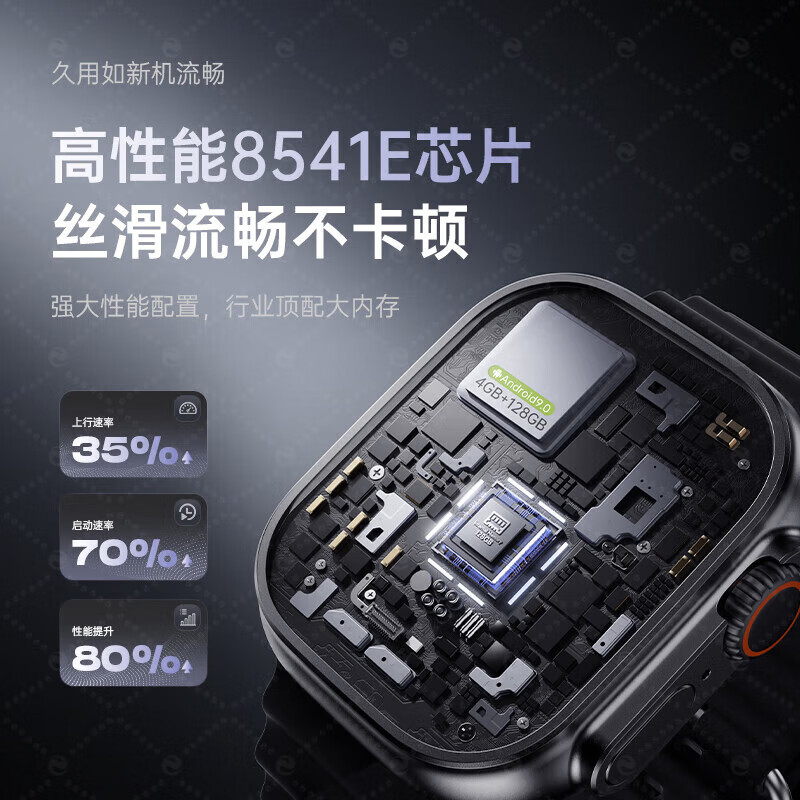 PALMHANG Huaqiangbei S10Ultra5 cellular top version smart phone watch 5G full network plug-in card watch Apple machine adult children students multi-functional Bluetooth new model titanium silver ultra-thin no lag + heart rate monitoring + large software download