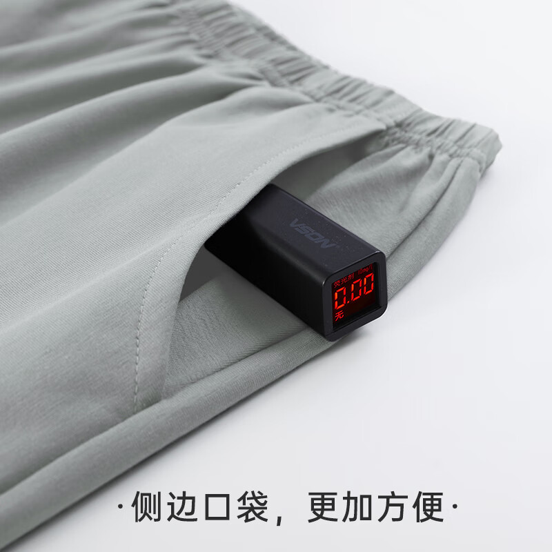 Langsha spring and summer new pajamas men's antibacterial and anti-mite pure cotton men's pajamas, comfortable, breathable and loose home clothes set