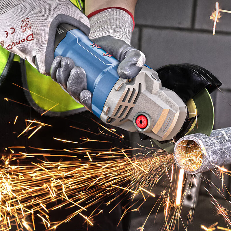 Dongcheng brushless angle grinder high-power angle grinder multi-function cutting machine household small hand grinding wheel grinding and polishing machine S1M-FF-100BL brushless 1200W-standard configuration
